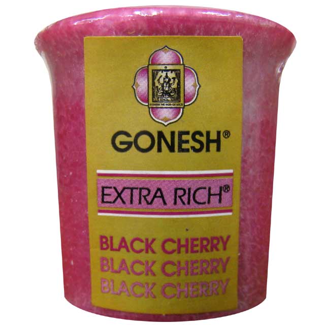 GONESH VOTIVE CANDLE BLACK CHERRY