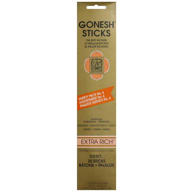 GONESH STICKS VARIETY 4 (HA CO CH)