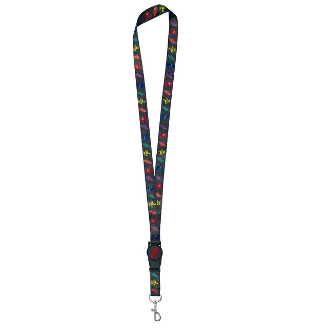 GD DANCING BEAR AND BOLT LANYARD