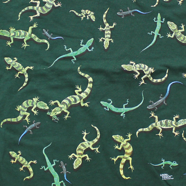 LOOK & TOUCH ADULT LIZARDS T-SHIRTS L