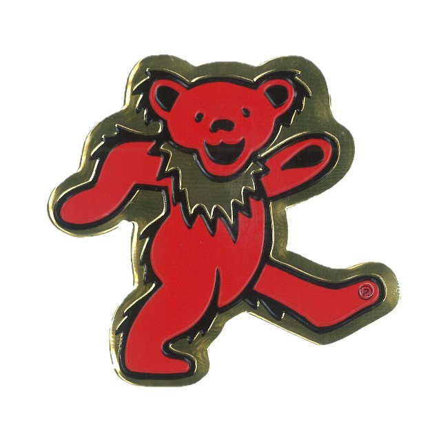 グレイトフルデッド ベアー メタル ステッカー / GD BEAR METAL STICKER