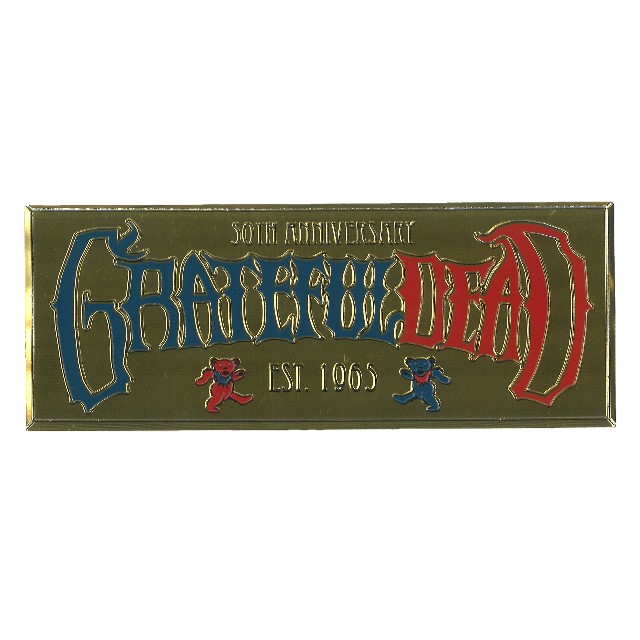 グレイトフルデッド ゴールドバー メタル ステッカー / GD GOLD BAR METAL STICKER