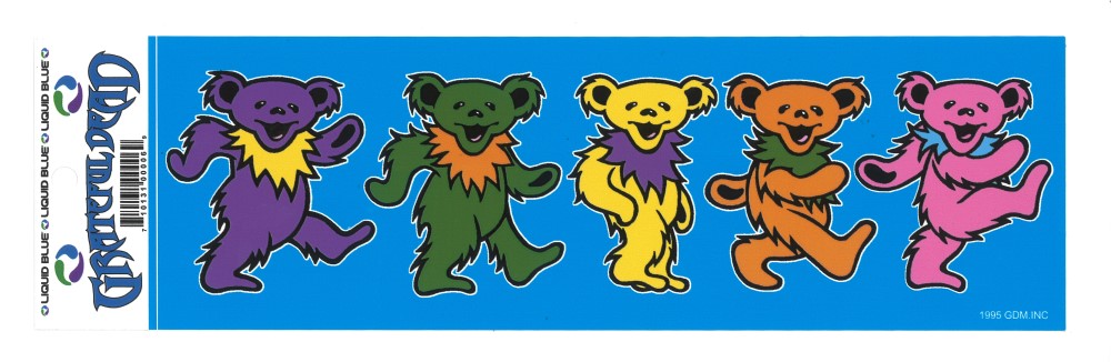 GD RAINBOW BEARS 5" STICKER / グレイトフルデッド レインボー ベアー ステッカー 5インチ