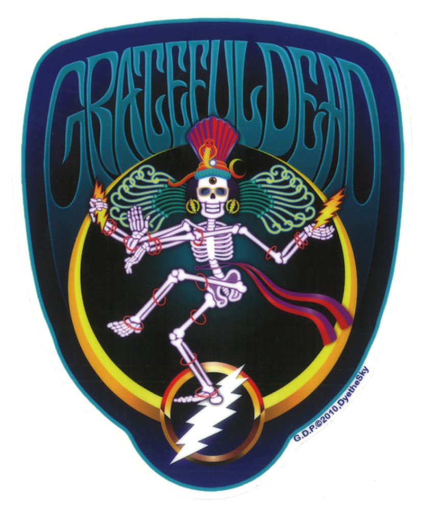 GD SHIVA CRESCENT 6" STICKER / グレイトフルデッド シーバ クレセント ステッカー 6インチ