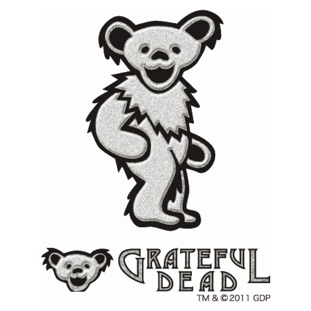 GD DANCING BEAR RUB ON STICKER C SV