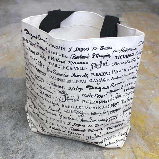 DESIGN WEST ARTISTS SIGNS TOTE BAG