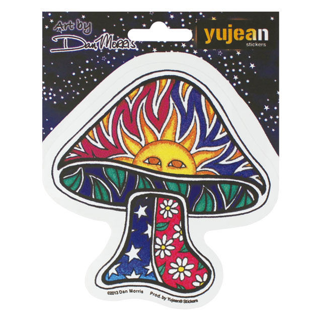 DAN MORRIS SUN MUSHROOM STICKER