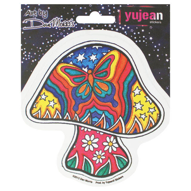 DAN MORRIS BUTTERFLY MUSHROOM STICKER