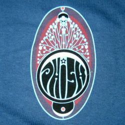 PHISH ROOTS ON HARBOR BLUE T SMALL