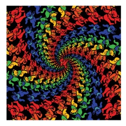 GD RAINBOW BEAR SPIRAL BANDANA / グレイトフルデッド レインボー ベアー スパイラル バンダナ