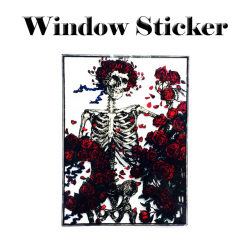 WOODCUT WINDOW STICKER