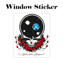 SPACE FACE WINDOW STICKER
