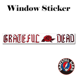 DEAD ROSE STRIP WINDOW STICKER