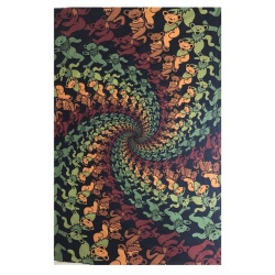GD WOOD BEAR SPIRAL TAPESTRY / グレイトフルデッド ウッド ベアー スパイラル タペストリー
