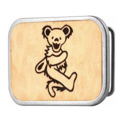 GD DANCING BEAR BUCKLE WOOD BK