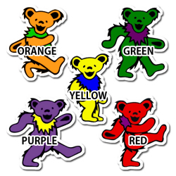 GD DANCING BEAR STICKER