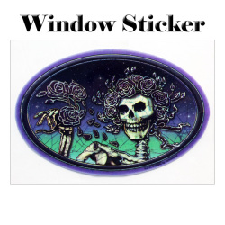 SKULLROSE WINDOW STICKER