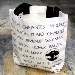DESIGN WEST AUTHORS NAME TOTE BAG