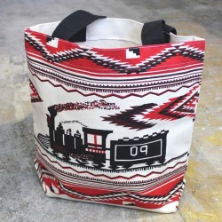 DESIGN WEST TRAIN TOTE BAG