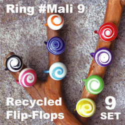 RECYCLED PLASTIC RING MALI 9 / FLIP-FLOPS