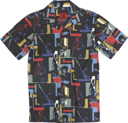 JIMI HENDRIX TILED HAWAIIAN SHIRTS