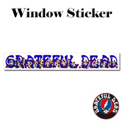 GRATEFUL DEAD W ROSE 20' WINDOW STICKER