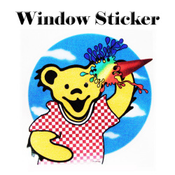 ICE CREAM BEAR WINDOW STICKER