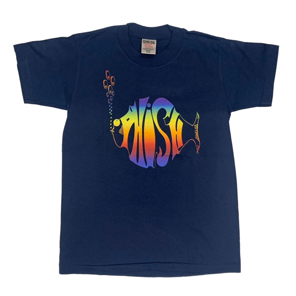 【 PHISH LOGO ON BLUE TEE 】ロゴ オン ブルー Tシャツ