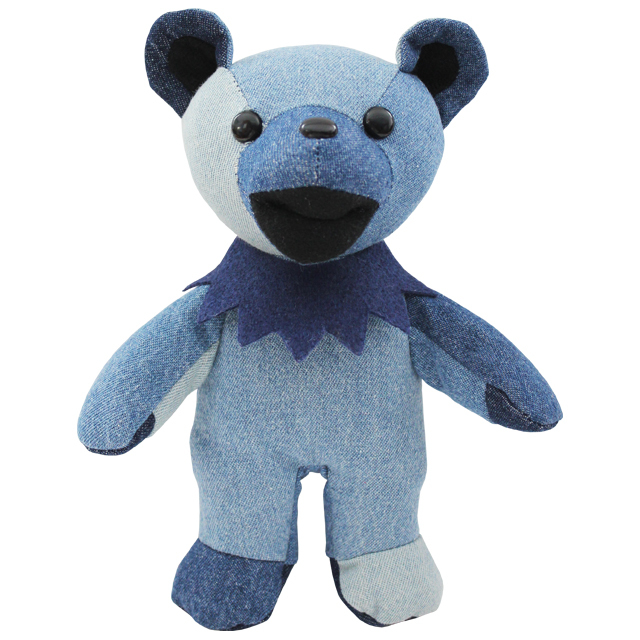 GRATEFUL DEAD,DEAD BEAR,BEAN BEAR ,BLUE GENE,DENIM,PATCHWORK
