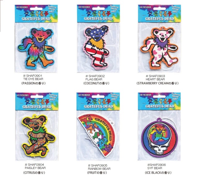 GRATEFUL DEAD ,AIR FRESHNER, 芳香剤, グレイトフルデッド,デッドベア