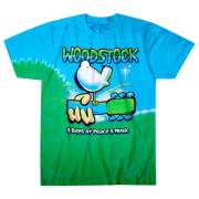 【 Woodstock Graffiti Tie-Dye T-Shirt 】 【 S Size 】