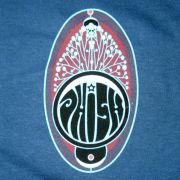 PHISH ROOTS ON HARBOR BLUE T SMALL