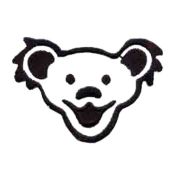 DANCING BEAR HEAD PATCH BK