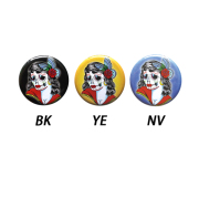 SUNNY BUICK LADY SKULL BUTTON