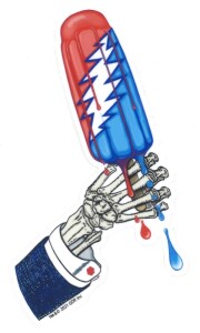 GD ROCKET POP 4.75" STICKER / グレイトフルデッド ロケット ポップ ステッカー