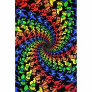 GRATEFUL DEAD DANCING BEARS SPIRAL TAPESTRY