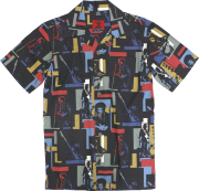 JIMI HENDRIX TILED HAWAIIAN SHIRTS