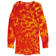 TIE-DYE THERMAL CRINKLE ORANGE & RED LONG SLEEVE T-SHIRTS