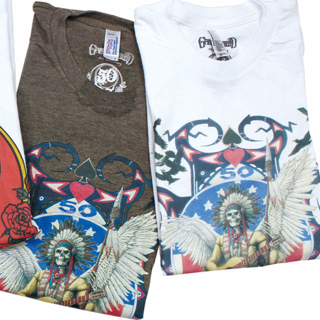 GD 50TH INDIAN T-SHIRT WH/BR