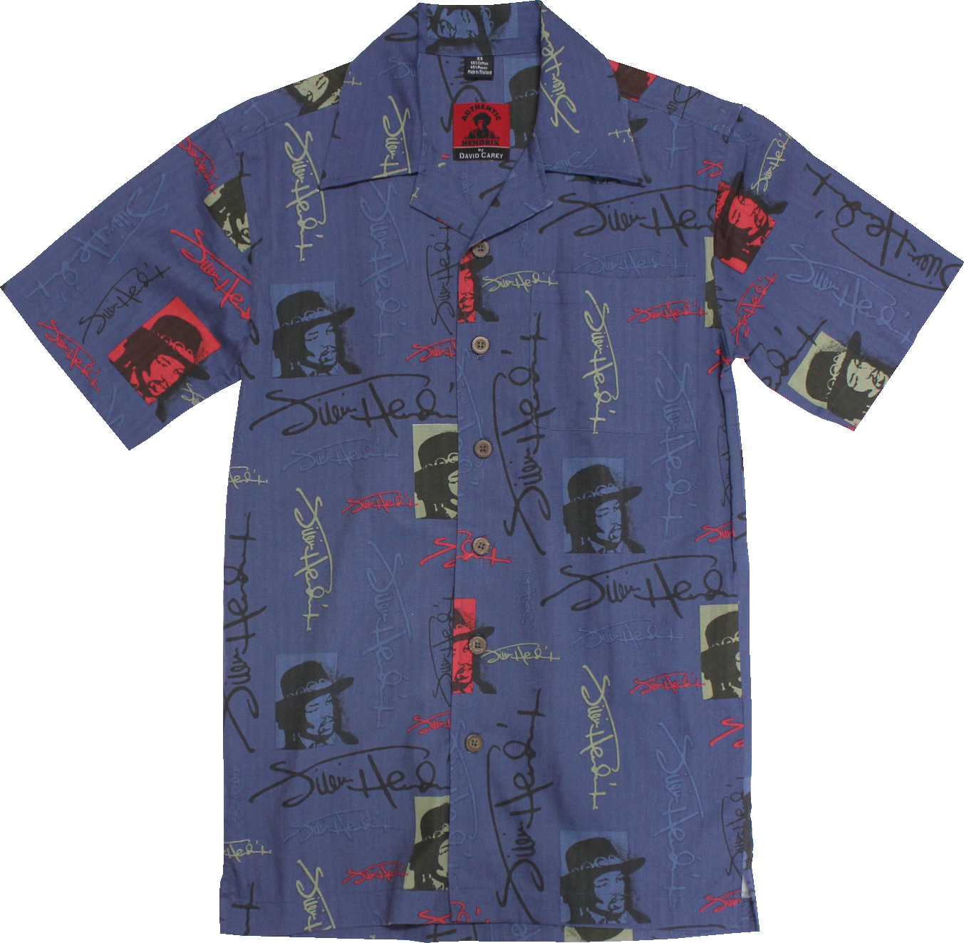 JIMI HENDRIX SIGN HAWAIIAN SHIRTS