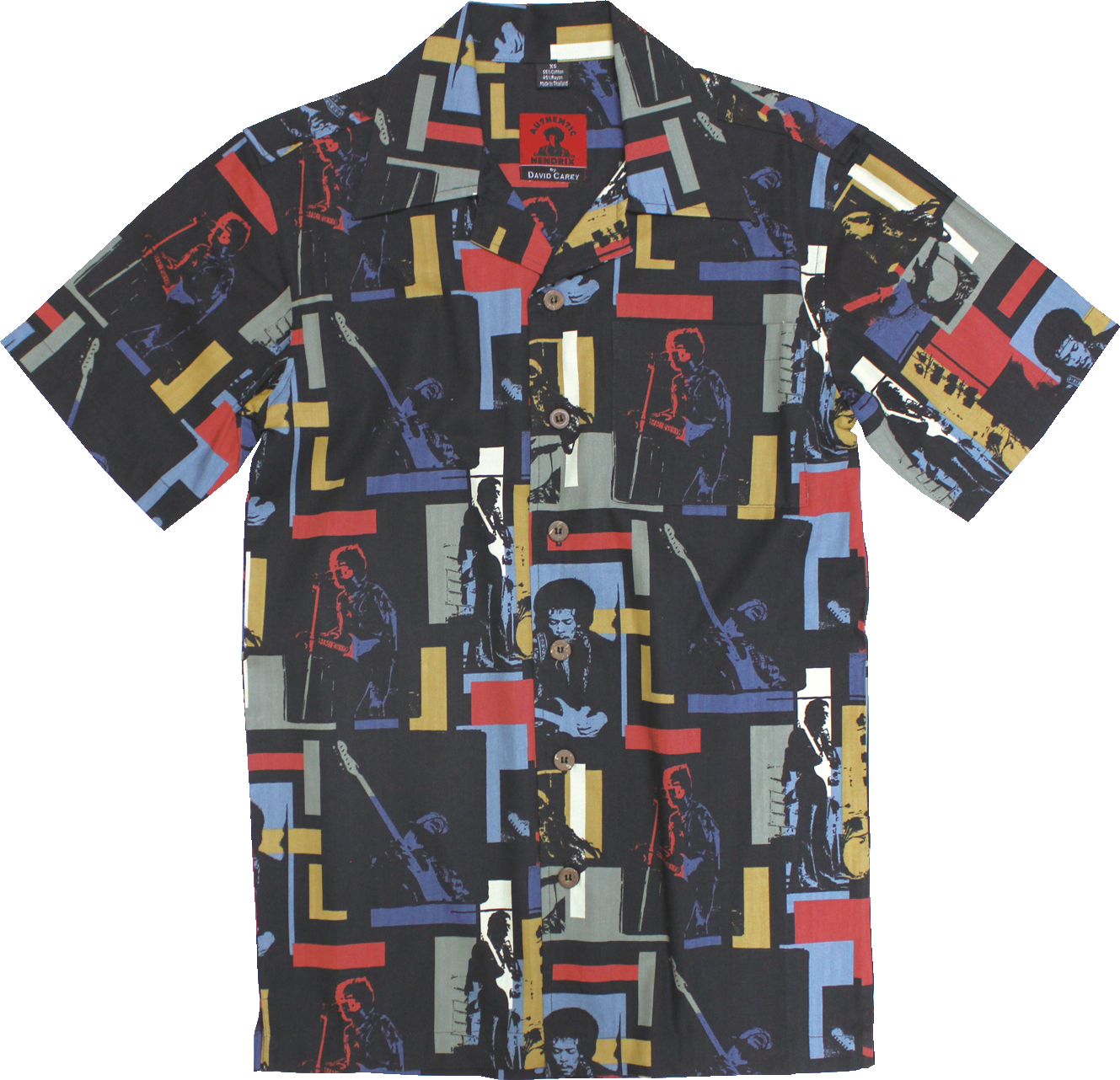 JIMI HENDRIX TILED HAWAIIAN SHIRTS