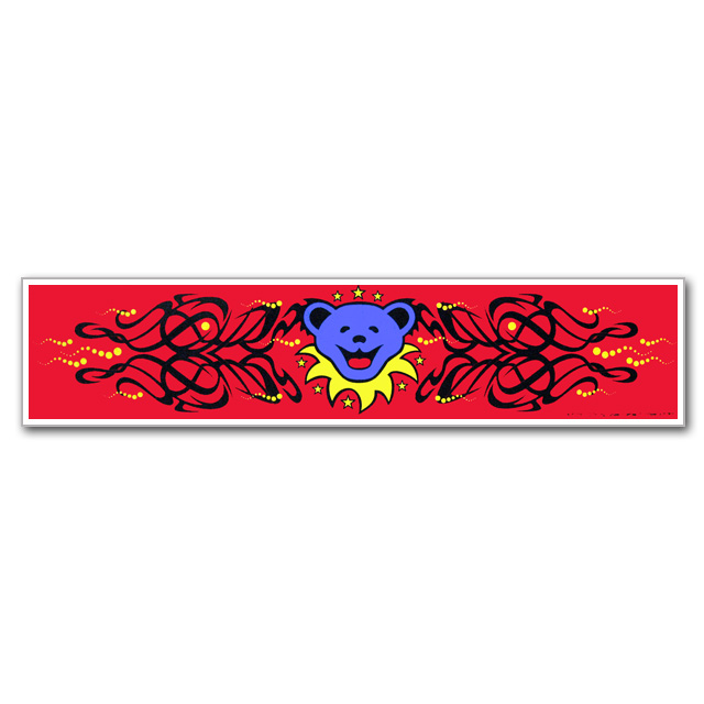 BEAR HEAD BUMPER STICKER