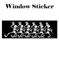 DANCING SKELETONS WINDOW STICKER