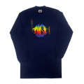 【 PHISH RAINBOW LOGO ON BLUE LONG SLEEVE 】レインボー ロゴ オン ブルー