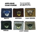 BEAR APPLIQUE COIN PURSE