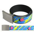 80S PARTY BL/YE/PK  WEBBING BELT