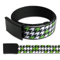 HOUNDSTOOTH BK/WH/NG WEBBING BELT