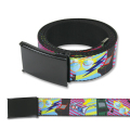 80S ARCADE BLACK WEBBING BELT