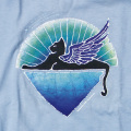 WINGED CAT YOUTH BLUE T-SHIRTS