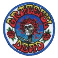 グレイトフルデッド スカル＆ローズ 2.25インチ パッチ / GD SKULL & ROSES 2.25" CARDED PATCH / ワッペン GRATEFUL DEAD